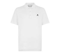 Philipp Plein - Poloshirt Ss Skull - Größe M - weiß