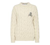 Philipp Plein - Rundhalspullover - Größe L - weiß