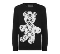 Philipp Plein - Rundhalspullover Teddy - Größe XL - schwarz