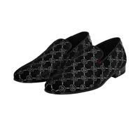 Philipp Plein Slipper & Pantoletten - Loafer Monogram Mit Schmucksteinen - Gr. 41 (EU) - in Schwarz - für Damen