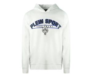 Philipp Plein Sport Ausrüstung Logo Weißer Hoodie L