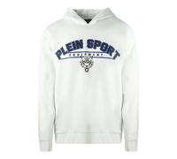 Philipp Plein Sport Ausrüstung Logo Weißer Hoodie S