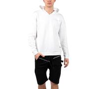 Philipp Plein Sport Block Logo Auf Der Brust Weißer Hoodie M