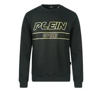 Philipp Plein Sport Gold Logo Schwarzer Pullover S