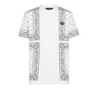 Philipp Plein - T-Shirt Paisley - Größe S - weiß