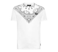 Philipp Plein - T-Shirt Paisley - Größe XL - weiß