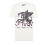 Philipp Plein - T-Shirt Racing - Größe XL - weiß
