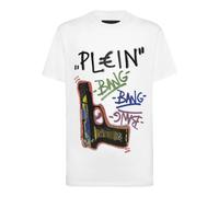 Philipp Plein - T-Shirt Rundhalsausschnitt Ss - Größe L - weiß