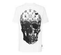 T-Shirt PHILIPP PLEIN "Skull", Jungen, Gr. L, 0102, weiß, schwarz, Obermaterial: 100% Baumwolle, Shirts (13552951-L) 0102, weiß, schwarz