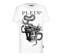 Philipp Plein - T-Shirt Snake Mit Schmucksteinen - Größe 4XL - weiß