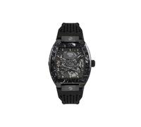 Philipp Plein The $keleton Uhr für Herren in der Farbe Schwarz mit Armband aus Silikon, Wasserdichtigkeit: 5 bar, Gehäusedurchmesser: 44 mm, PWBAA0221