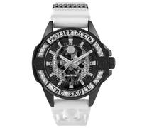 Philipp Plein The $Kull Herren Armbanduhr Analog Quarz Kohlefaser