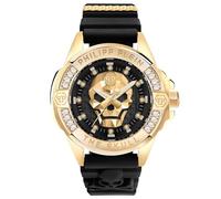 Philipp Plein Unisex Uhr The $kull Genderless Crystal Titan Gold