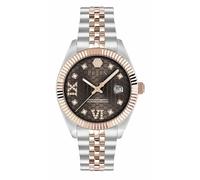 Philipp Plein Uhr Damen Date Superlative Crystal Braun/Silber PWYFA0325