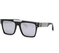 Philipp Plein Unisex SPP080 Sonnenbrille, Shiny Black