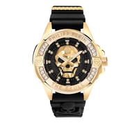 Philipp Plein Unisex Uhr The $kull Genderless Crystal Titan Gold