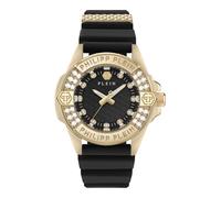 Philipp Plein Damen Uhr PLEIN MAJESTY PWOFA0225 – Analog Quarz, Silikon