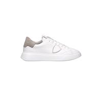 Philippe Model Herren Temple Sneakers Daim - Blanc - Gris 42 EU