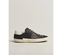 Philippe Model PRSX Low Top Suede Sneaker Black/White Schwarz 45