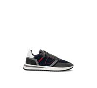 Philippe Model Tropez 2.1 Herren-Sneakers, Anthrazit und Blau, TYLUW052, Grau, grau, 42 EU