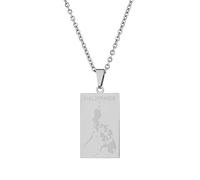 Philippinen Karte Anhänger Charm,Stylish-Art Philippinen Karte Muster,Ethnische Patriotische Ornament Charm Schmuck Geschenke Für Frauen Männerethnische Glänzende Charm Karten Flagge Anhänge