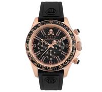 Philipp Plein Herren Uhr Chrono Quarz NOBILE Racing PWVAA0623 Silikon