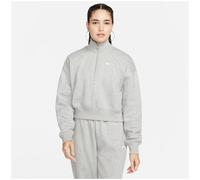 Phoenix 1/4-Zip Cropped Damen Sweatshirt, grau, Gr. L