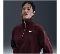 Phoenix 1/4-Zip Cropped Damen Sweatshirt, rot, Gr. M