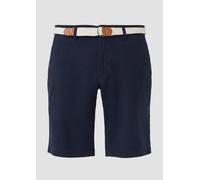 Bermudas S.OLIVER, Herren, Gr. 31, N-Gr, blau, Twill, Obermaterial: 97% Baumwolle, 3% Elasthan, unifarben, casual, regular fit kniefrei, Hosen, Sommerhose mit Taschen (72873566-31) blau