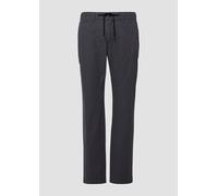 Phoenix: Gemusterte Chino aus Baumwollstretch mit Elastikbund 30/34 schwarz 2170544.99K8.30_34