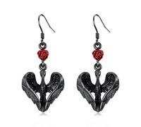 Phoenix Ohrringe für Frauen Sterling Silber Rose Herz baumeln Tropfen Ohrringe Feuer Nirvana Phoenix Vogel Rising Schmuck Gothic Retro Tier Geschenke