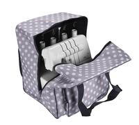 Phönix Overlocktasche Polka Dots grau