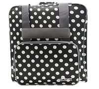 Phönix Overlocktasche Polka Dots schwarz