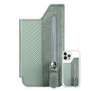 Phone Card Holder Wallet - Convenient Case | Zippered Multi-Slot Change Holder Pocket, For Credit Cards, For Father's Day, Mother's Day, Birthday, Green, verwijzen naar de beschrijving, Unisex