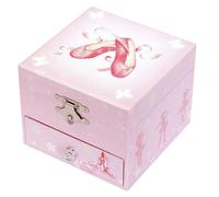 Phosphoreszierende Spieldose Tänzerin Rosa Schuhe Klein - Leuchtet in der Nacht