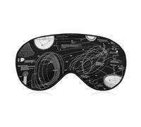 Physik Druck Schlafmaske Augenmaske Augenmasken für Schlaf Schlafmasken für Frauen Männer Reise Augenmaske Verstellbare Schlafmaske Schlafmaske Verdunkelung Niedliche Schlafmaske