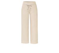 Schlupfhose TONI "Pia Wide Leg 7/8", Damen, Gr. 38, N-Gr, beige (sand), Web, Obermaterial: 50% Baumwolle, 25% Leinen, 25% Lyocell, unifarben, casual, weit 7/8-Länge, Hosen, mit Taschen (43841352-38) s