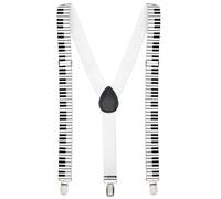 Pianistische Hosenträger | OS - Weiß | Wir machen Party.de |