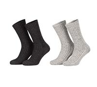 Piarini Norwegersocken robust Wolle Herren - Arbeitssocken mit Frotteesohle - warme Wintersocken aus Schafwolle in 6er Pack farbmix 39-42