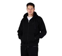 Picaldi Herren Hoodie Hustle mit Reißverschluss - Zip Kapuzenpullover - Streetwear Sweatjacke - Urban Style - Regular Fit - ideal für Alltag (DE/NL/SE/PL, Alphanumerisch, S, Regular, Regular, Black)