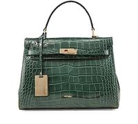 Picard 5551 Damenshopper aus Leder mit Krokoprägung in der Farbe pinegreen, Maße: 32x23x12 cm, 555136N1S9