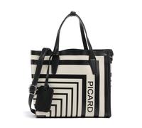 Picard Brasilia Handtasche schwarz/weiß, Lederimitat, Damen