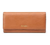 Picard Leder Geldbörse Calais 1 Flap Wallet Cognac Hellbraun