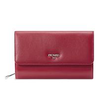 Picard Geldbörse Bingo, Echtleder, Reißverschluss, 19 cm, Rot, Damen