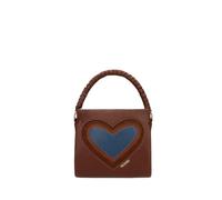 Picard Henkeltasche Spatzerl | Trapezförmige Silhouette, Goldener Reißverschluss, Integriertes Handyfach, Sicherheitsfach, Braun-Blau Zweifarbig