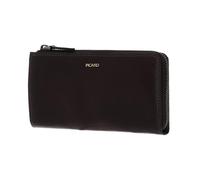 Picard Herren Geldbeutel Eternity1 länglich mit Reißverschluss aus Wasserbüffelleder mit RFID-Schutz in der Farbe Cafe Braun, 52973Z0055, 19,50x10x2