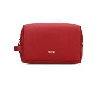 PICARD Kulturbeutel Java R259 Rot | Kulturtasche aus hochwertigem Rindsleder | Übersichtliche Organisation durch Steckfächer | Weites Öffnen durch umlaufenden Reißverschluss | Goldende Details