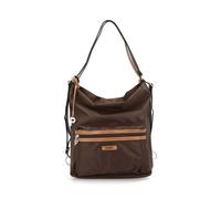 Picard Damen Schultertasche und Rucksack SONJA aus Nylon Groß mit Reißverschluss Cafe OneSize