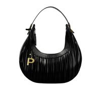 Picard Tasche Damen Schultertasche Croissant Schwarz | Schwarze Handtasche aus Kunstleder mit Reißverschluss, gesichertem Innenfach & abnehmbarem Schulterriemen | Moonbag | Halbmond Tasche Damen