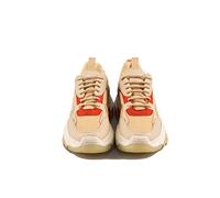 Piccola Lala Damen-Sneaker für den täglichen Gebrauch geeignet, Höhengefühl besonders bequem, Flexible strukturierte Knöchelstruktur, Beige, 37